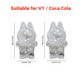 (Ready Stock) Kebidumei 2pcs labubu Dolls Protective Case V2 V1 Transparent Protective Acrylic Case  Waterproof Storage Keychain Bags LABUBU Dolls Accessories. 