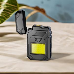 Clearance Stick Multi Functional High Brightness COB Wick Three Level Dimming Portable Rechargeable Waterproofs Electric Lighter USB Plasma Rechargeable Outdoor Portable Men Gift Cable Flashlight Led Lighting Power good qyality