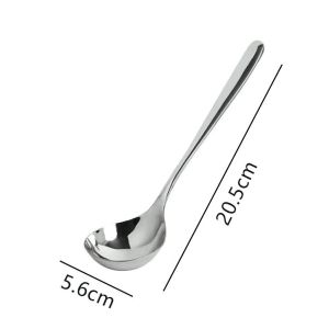 Muỗng Múc Canh Cán Dài Bằng Thép Không Gỉ