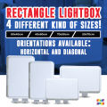KGS Portable Advertising LED Lightbox Rectangle Outdoor Signage/ Business Promotion| without Logo. 