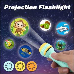 Flashlight Projector Torch Early Education Toy Cute Cartoon Creativity Animal Flashlight Projector Toy Baby Sleeping Story Book