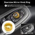 4Pcs Knob Cover for 2024 2025 Subaru Crosstrek Impreza Accessories, 2025 Forester, 2020-2025 Legacy Outback, 22-24 WRX 23-25 Ascent, Volume Tune, Start Stop Button Ring Rear Mirror Knob Cover(Gold). 