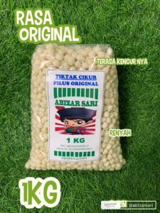 TERMURAH ! Camilan Pilus Kencur 1kg Rasa Original & Pedas Tiktak Cikur makanan ringan