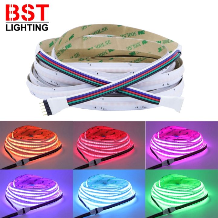 CCT/RGB/RGBW/RGBCCT COB LED Strip Light High Density Flex LED Tape ...