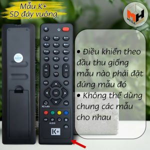 Điều khiển đầu thu K + full mẫu
