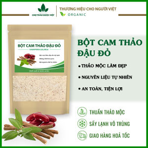 Bột cam thảo đậu đỏ 100g dưỡng trắng tẩy da chết nhẹ mờ thâm dưỡng da trắng hồng
