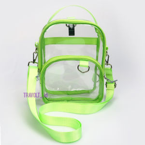 Premium Sling Bag 3in 1 - Travolt - 4 Warna Tas PVC Selempang ransel Transparan - Tas PVC Mika tebal - Tas Konser KPOP Travolt Transparan - Dae