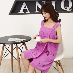 [Ready Stock]Tuala mandi Changeable Bath Towel Women Fast Drying Wearable Bath Wrap Water Absorb Bath Skirt womens Pajamas女式可穿浴裙