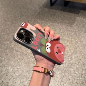 Phone Case For Redmi Note 10S 11SE 11S 11 12 13 14S 14 9 10X 9 9S 10 Lite PRO MAX Casing Redmi 10 10C 12 9 Prime 9A 9AT 9i 9C NFC 9T 12C 13 13C 14C 15 15C A1 A2 A3X A3 PRO Cute Loopy Leather Texture TPU Case Cover PWJK1004A