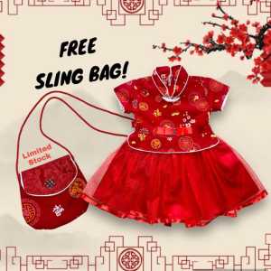 CHEONGSAM IMLEK DRESS TUTU UNTUK BAYI 0 BULAN SAMPAI ANAK PEREMPUAN TAHUN QIPAO SINCIA ANAK CEWEK
