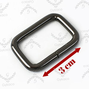 Aksesoris Tas Ring Segi Empat 3 cm (A) / Ring Kotak - Aksesoris Tas (IMPORT)