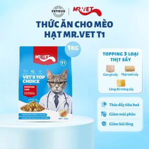 [1kg] Thức Ăn Hạt Cho Mèo MrVet - Hạt MrVet cho mèo mọi lứa tuổi