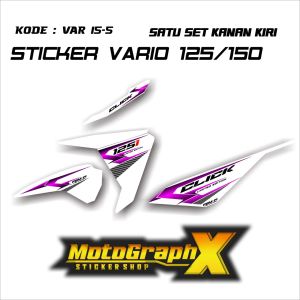Striping Sticker Variasi Vario 125/150 Led Old Motif Click racing Keren Terbaru VAR 15