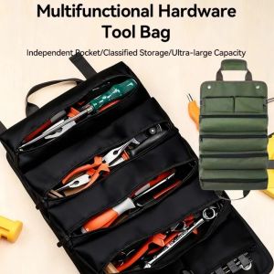 Tool Handbag Multi-functional Canvas Bag Vehicle Maintenance Tool Storage Bag