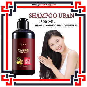 LS [ PROMO ] Shampoo Uban Black Herbal Natural Polygonum Perawatan Rambut Menghitamkan Rambut Permanen BLackening Shampoo