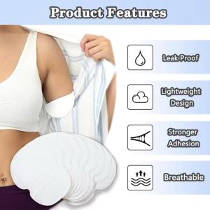 10/30/50PCS Disposable Underarm Sweat Pads Anti-Sweat Odor Control Armpit Shield for Clothes