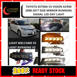[ 1 PAIR ] TOYOTA ESTIMA V2 VISION ACR50 2008 - 2017 SIDE MIRROR RUNNING SIGNAL LED DAY LIGHT