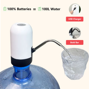 POWERPH Automatic Water Dispenser Rechargeable Wireless Intelligent Pump With Foldeable Bar for bottled Distilled Water