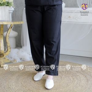 Celana Ihram Wanita Hitam Polos Celana Panjang Perlengkapan Ibadah Haji dan Umroh