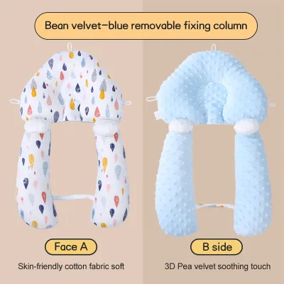 Newborn Soft Pillows Baby Shaping Pillow Prevent Flat Head Pillow Memory Cotton Breathable Infant Pillow for Baby Soothing Sleeping Correcting Head Shape