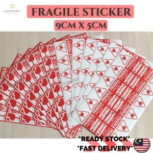 Fragile Sticker | Stiker Murah Mudah Pecah | Warning Label | Handle With Care Sticker | Upward Label | 9x5cm | 5x9cm | 13x7cm