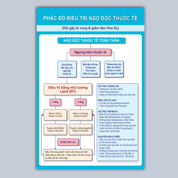 Tranh phác đồ xử trí khi ngộ độc thuốc tê | Lazada.vn