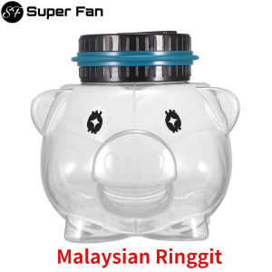 (STOK MELAYU) boleh duit elektronik 1.8L MYR Jenis Piggy Bank Kaunter Syiling Elektronik Bank Digital Syiling Plastik Digital LCD Kira Duit Syiling Kotak simpan Kotak Syiling Kotak penghantaran Duit MELAYU