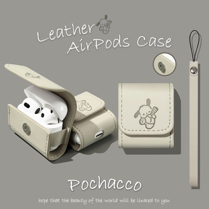 Airpods Pro2 Case Cute Leather Cover Bag for Airpods 1/2/3rd
