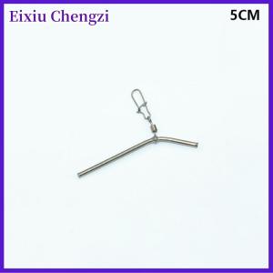Eixiu 5pcs Fishing Balance Connectors 5 7 9 12CM Small Style Brass Tube Fishing Tackle Anti-Tangle Feeder Boom Fish Accessories