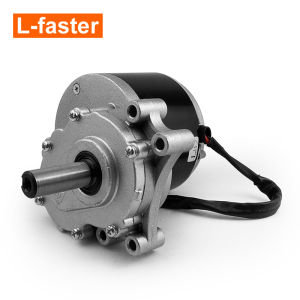 24โวลต์250วัตต์รถเข็นเด็กแปรงเกียร์มอเตอร์ที่มีเกียร์120รอบต่อนาที75รอบต่อนาทีความยาวยาวเพลาสำหรับจักรยาน