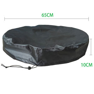 55 Gallon Drum Basin Cover 65x10cm Waterproof Drum Top Cover Oxford Cloth Sunproof Rain Barrel Cover