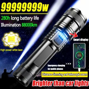 2025 New Model Super Bright Zoom LEDFlashlight 90000LM big rechargeable heavy duty waterproof High Power Flashlight waterproof flashlight rechargeabl waterproof heavy duty flashlight original Oversized flashlight
