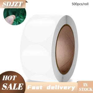 SDJZT 500 cái cuộn Vòng dán trong suốt niêm phong rõ ràng nhãn decal trang trí cho kẹo Cookie Biscuit tráng miệng túi