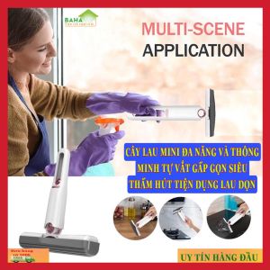 CÂY LAU MINI ĐA NĂNG VÀ THÔNG MINH TỰ VẮT GẤP GỌN SIÊU THẤM HÚT TIỆN DỤNG LAU DỌN  "BAHAMAR" Làm sạch mạnh mẽ có thể lau nhiều loại bề mặt : kính đá sàn nhà sàn bếp bàn vệ sinh bàn học...