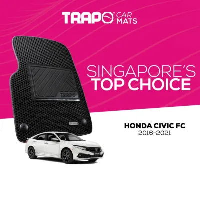 [TOP CAR MAT FOR HONDA] Car Models / Car Mat / Anti-Slip Mat [BLACK BASE BLACK LINING ONLY]