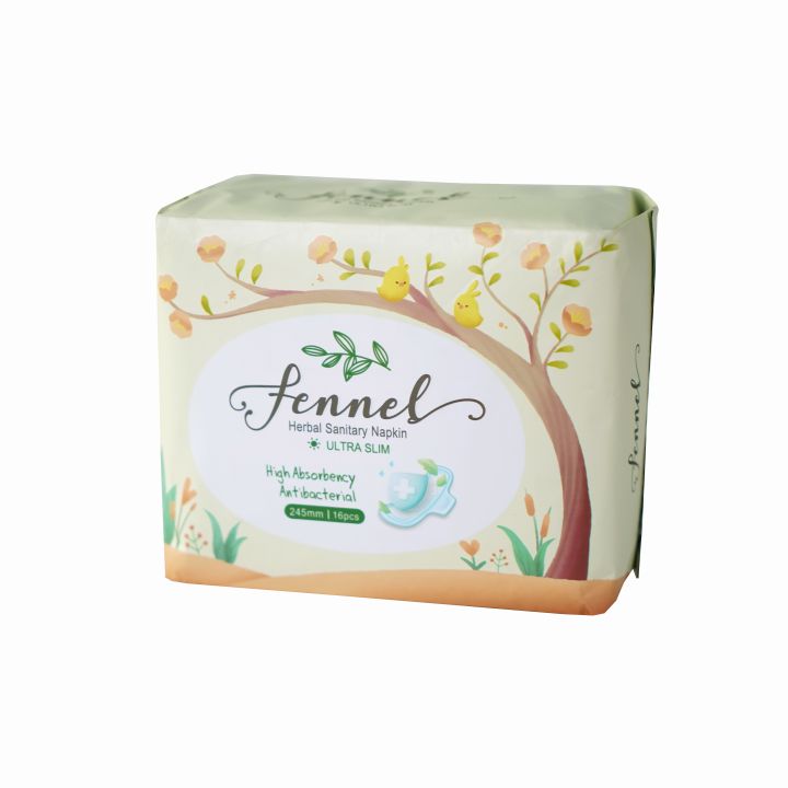 Fennel Herbal Day Ultra Slim Sanitary Napkin / Pad 16 pcs