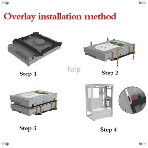 [COD] folp 12CM Fan Hard Drive Bracket SSD 3.5 inch Hard Drive Multi-layer Stacking Bracket