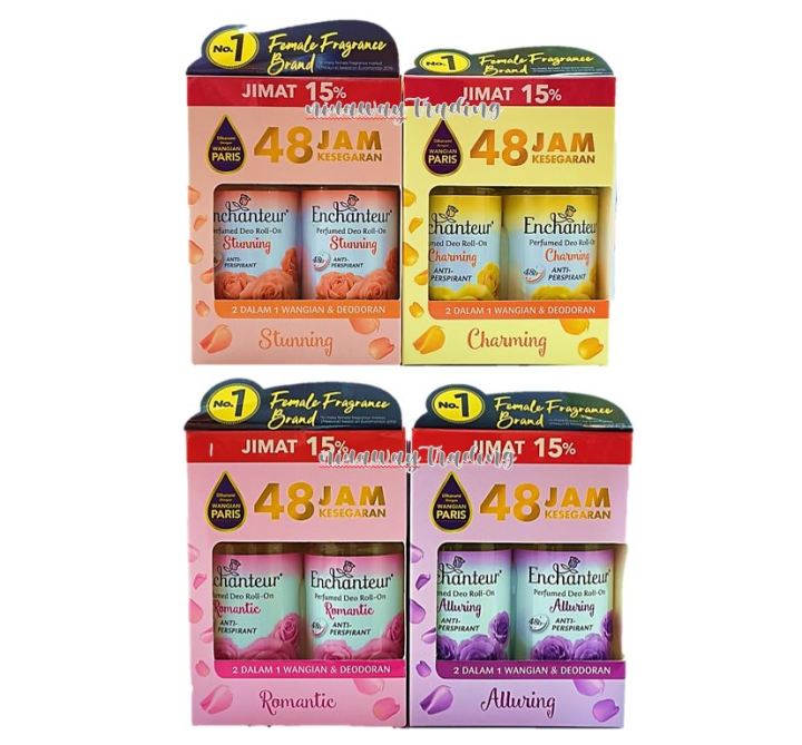 Déodorant Roll-on Enchanteur Pour Femme - Protection 48h, Senteur Cytrus - Format 50ml Voyage