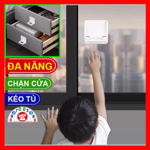 Tay Nắm Mở Tủ Dụng Cụ Đẩy Tay Kéo Cửa Khóa Cửa Lùa Cửa Trượt Tránh Kẹt Tay An Toàn Cho Bé