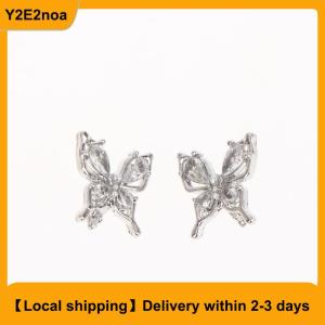 【Local shipping】 2pcs Rhinestone Decor For Clip On Earbuds Open Ear Decorative Zirconia Earphone Accessories Removeable DIY Earphone Decoration