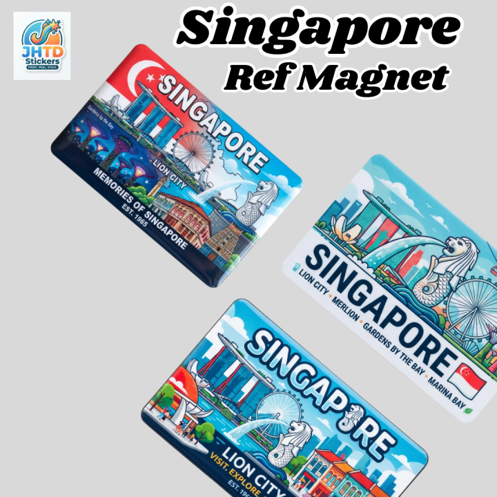 REF MAGNET SINGAPORE HIGH-QUALITY ATM SIZE SOUVENIR REFRIGERATOR MAGNET ...