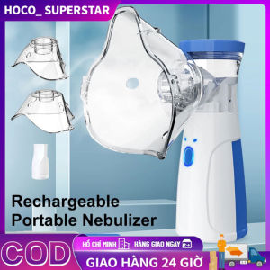 Máy Xông Mũi Họng Cho Bé Máy Thở Khí Dung Đa Năng 2 trong 1 Cho Bé Và Người Lớn Máy Thở Khí Dung Cầm Tay Nhỏ Gọn
