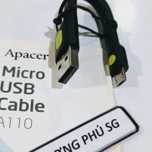 Cáp Micro USB dài 12Cm / Cáp USB 2.0 ra Micro USB (HIệu Apacer / Xả Kho)