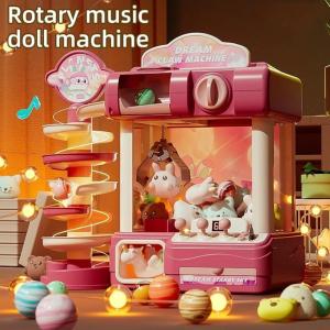 Kids Fun Mini Doll Grabbing Machine Doll Scratching Machine Childrens Toy Clip Doll Twister Girl Boy Christmas Birthday Gift