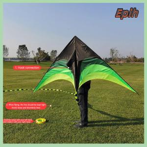 [Epih] ว่าวทุ่งหญ้า1.2ม. ง่ายต่อการบินสำหรับผู้ใหญ่ว่าวสามเหลี่ยมสำหรับเด็กติดตั้งง่าย