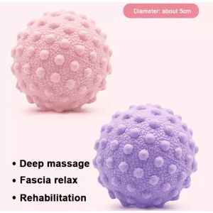 2pcs Massage Ball Trigger Point Massage Spiky Ball Massage Roller Balls Yoga Pain Hand Foot Pain Relief Training Grip