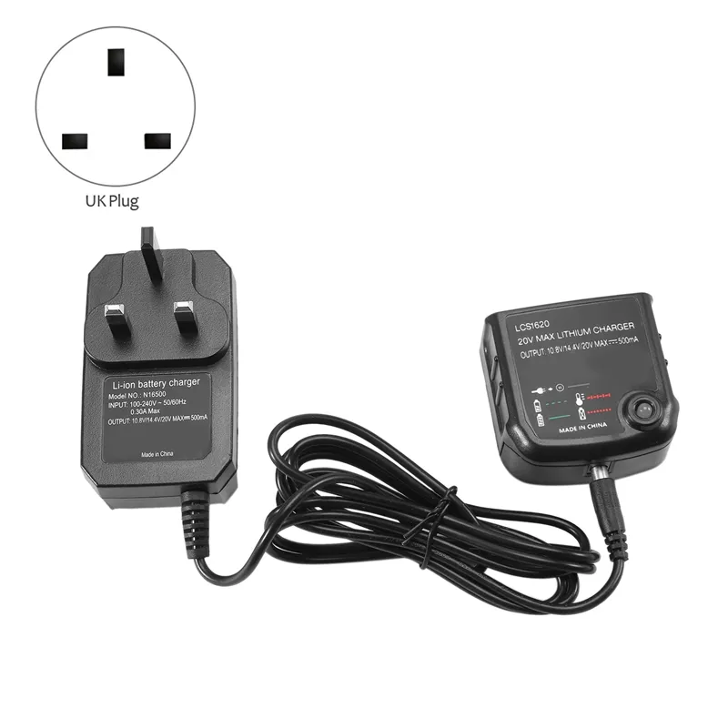 LCS1620 Li Ion Battery Charger for Black Decker 10.8V 14.4V 20V