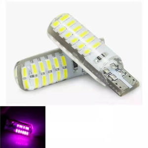 T10 3014 24SMD Width Lamp LED Small Light Silicone Strobe License Plate Light Crystal Double-Sided