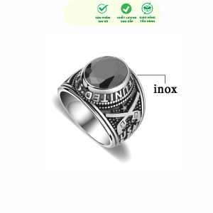Nhẫn nam titan hải quân mỹ mặt đá nổi cá tính Nhẫn mỹ cao cấp Nhẫn quân đội mỹ Nhẫn quân đội mỹ cổ Nhẫn titan nam Nhẫn titan cao cấp Nhẫn titan chống gỉ Nhẫn titan mạ vàng Nhẫn titan cao cấp Nhẫn titan chống gỉ Nhẫn titan mạ vàng - Ngừ Đẹp Vì Lụa