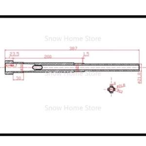 Hanson8 Milling Machine Accessories Z4132 Spindle Industrial Bench Drill Drill Ppipe 22x4 Spline Shaft Hollow 1pc Q8H3K